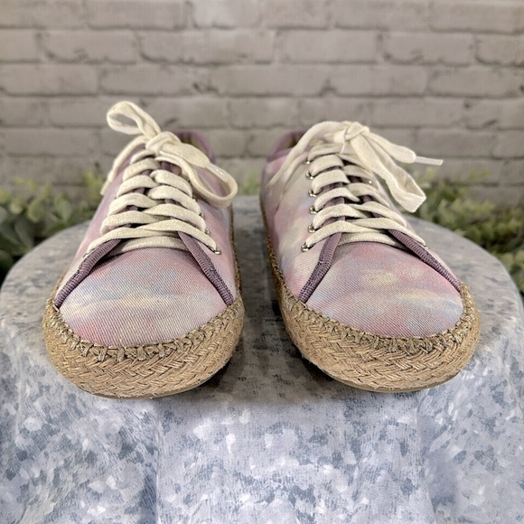 EMU Australia Agonis Retro Tie Dye Cotton Espadrille Sneakers Girls 6M💜EUC💜 - Picture 2 of 8